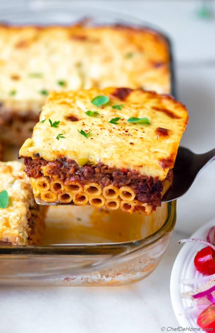 Pastitsio (Greek Lasagna) Recipe | ChefDeHome.com