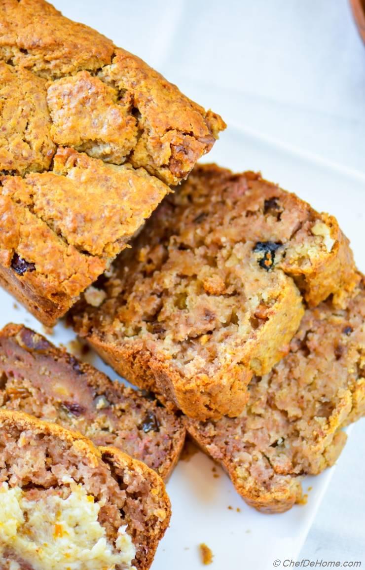 Persimmon Banana Nut Bread