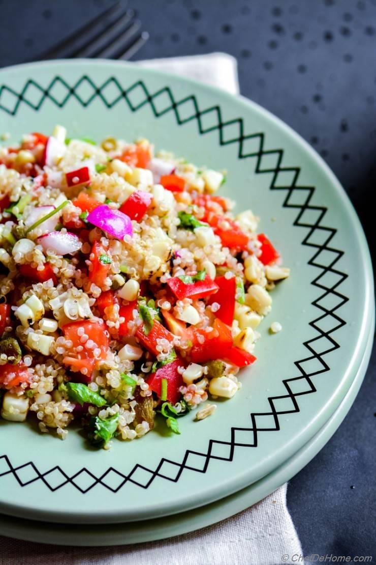 Quinoa And Roasted Corn Salad