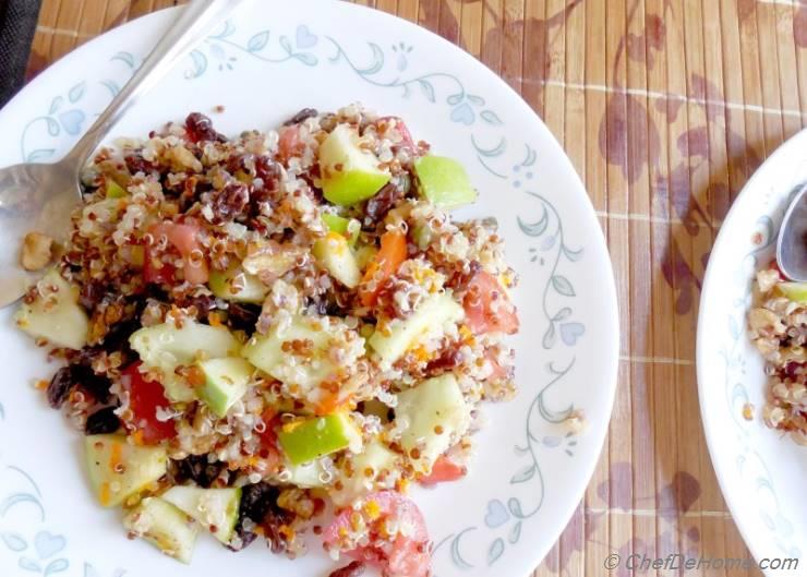 Red Quinoa and Apple Salad