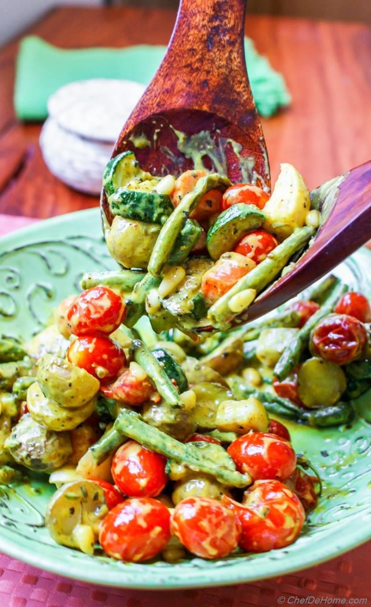 Bombay Veggie Bowl - Roasted Vegetables with Coconut Curry Dressing