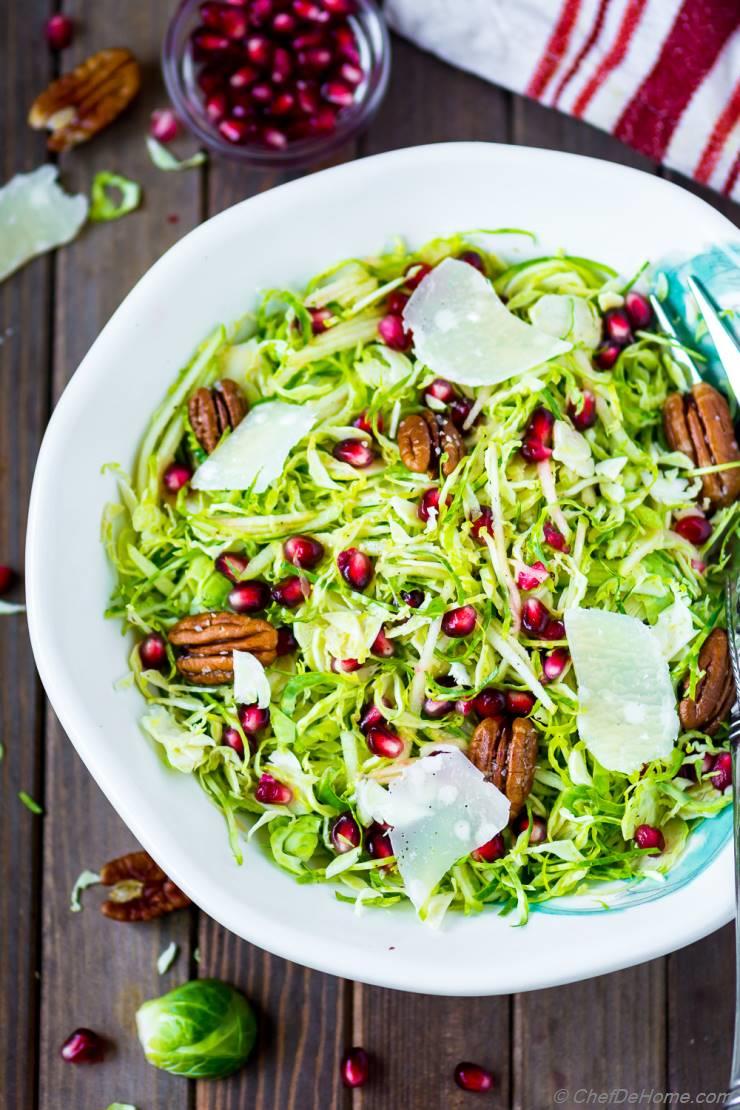 Shaved Brussel Sprout Salad