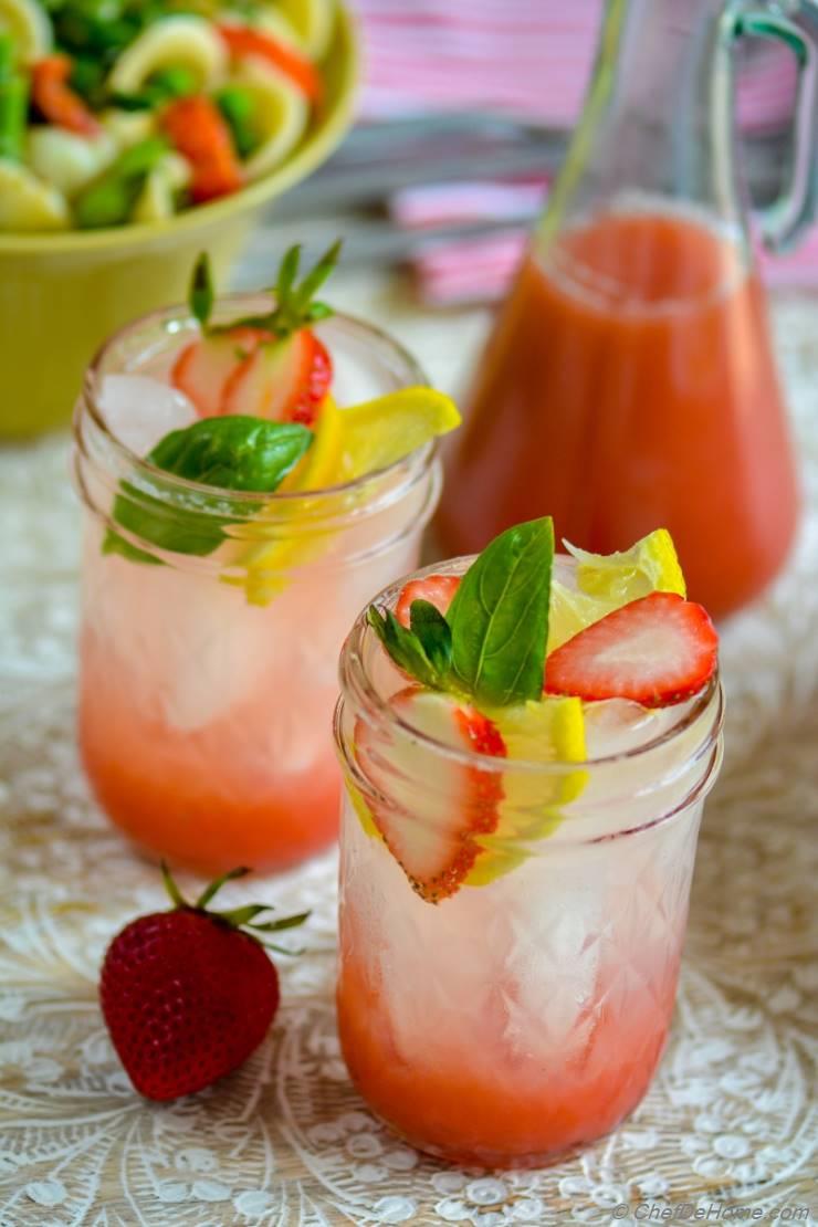 Strawberry Basil Lemonade