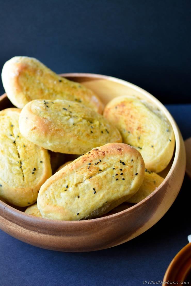 Thai Curry and Coconut Spiked Dinner Rolls