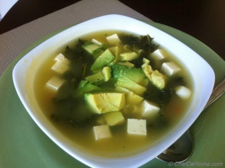 Kale Soup with Tofu