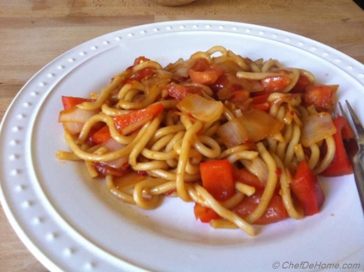 Stir Fry Udon Noodles Recipe | ChefDeHome.com