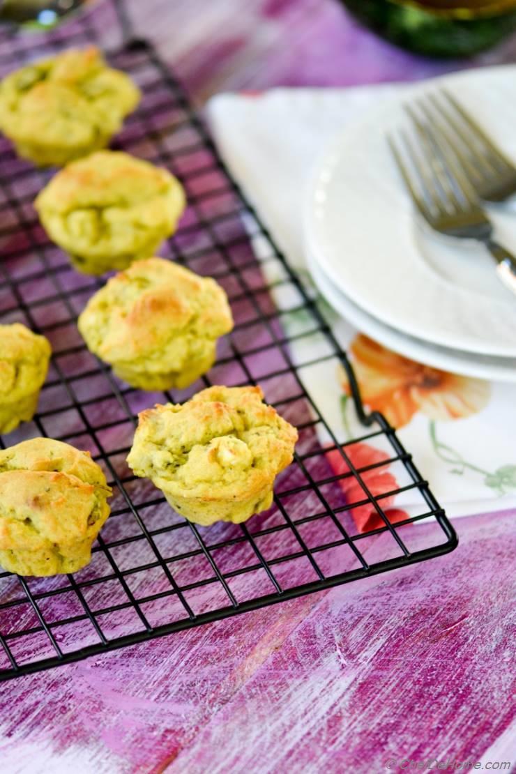 Vegan Avocado-Scallion Bake Sale Muffins 