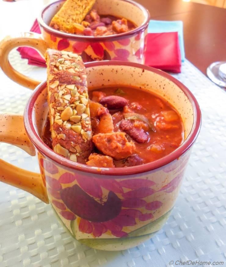 Vegetarian Sausage Chili