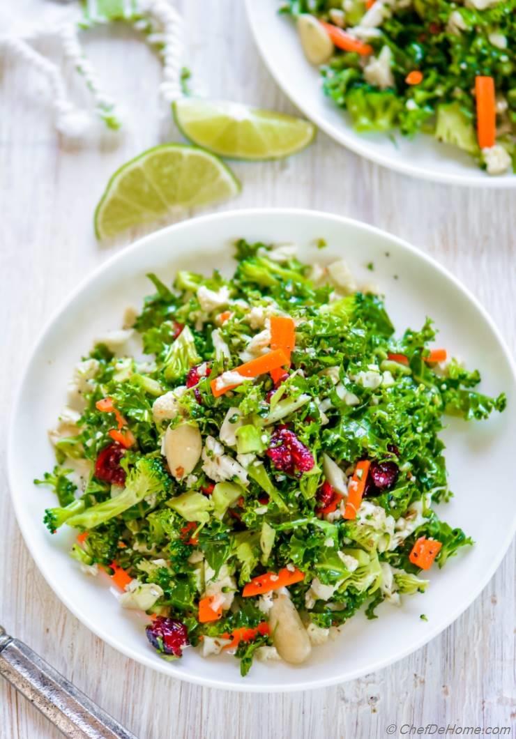 Cauliflower and Broccoli Detox Salad Recipe | ChefDeHome.com