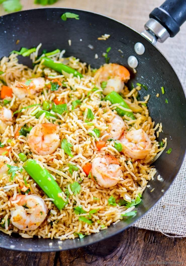 Spicy Shrimp Fried Rice Recipe Chefdehome Com