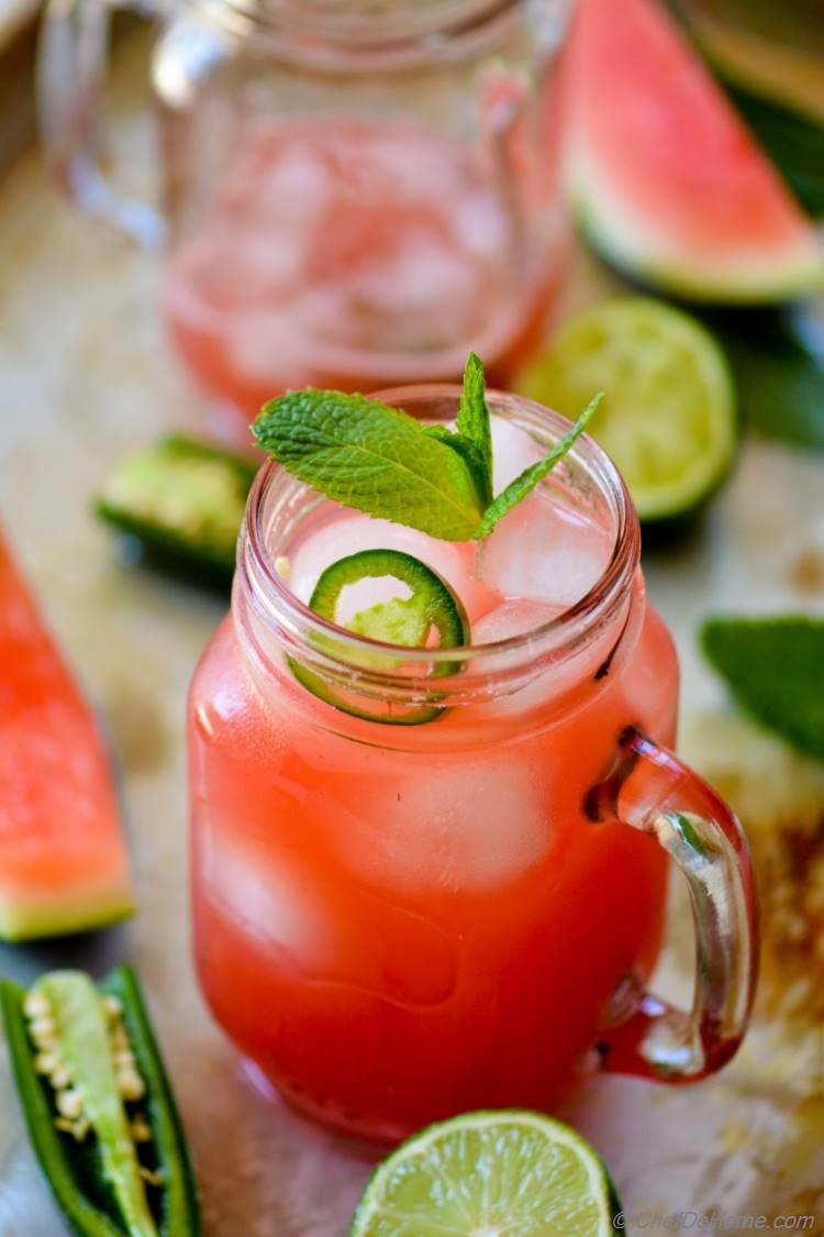 Mexican Jalapeno and Watermelon Agua Fresca | chefdehome.com