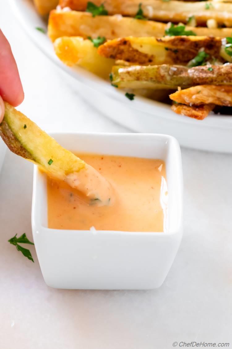 Homemade French Fries with Dip