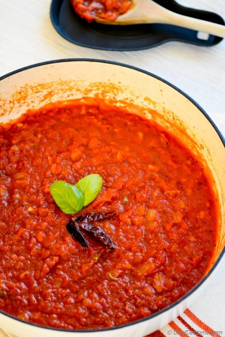 Homemade All Natural Spicy Italian Arrabbiata Sauce