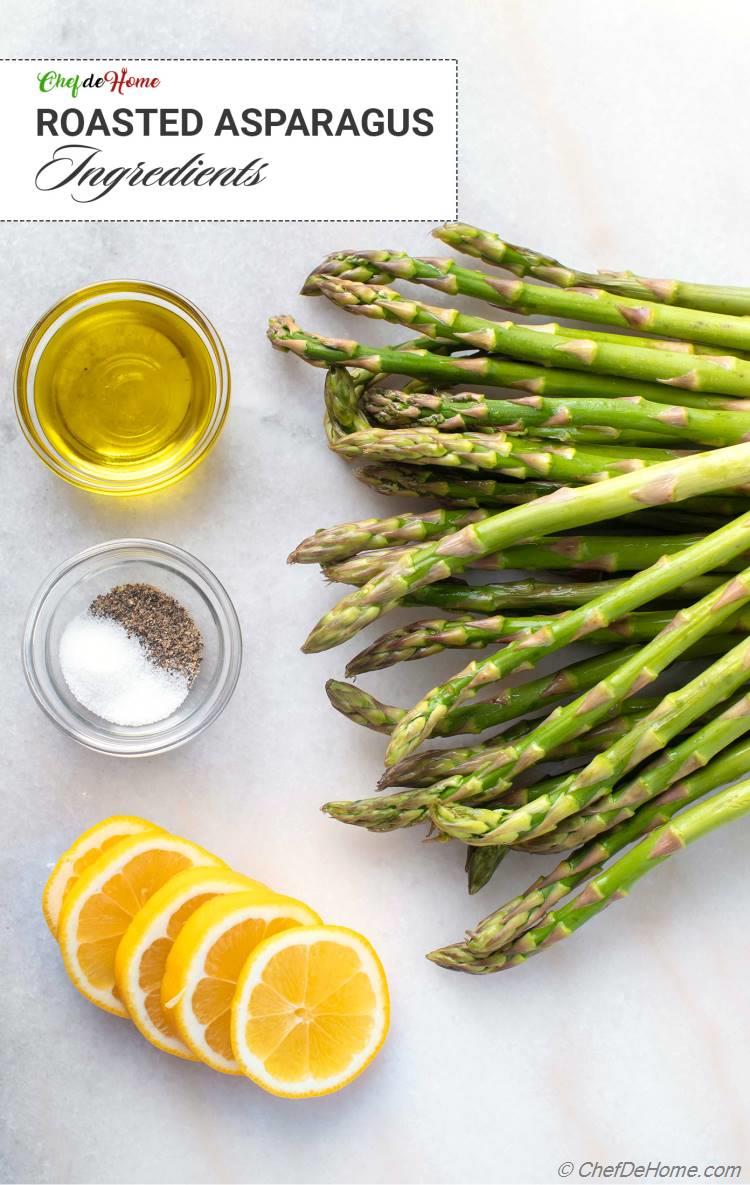 Ingredients for Oven Roasted Asparagus