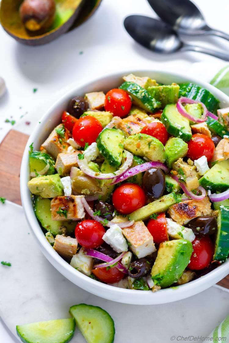 Grilled Chicken Avocado Salad