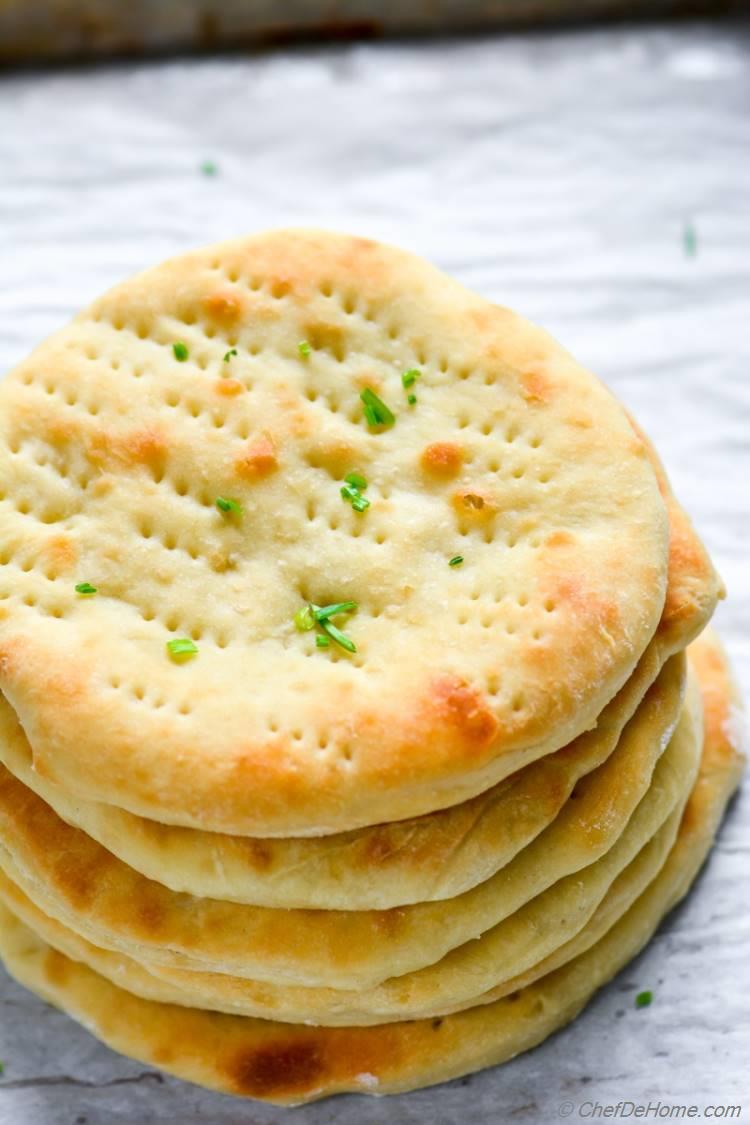 Quick Oven Baked Naan Bread