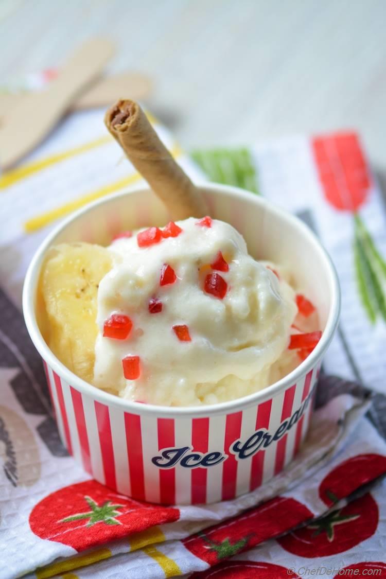 Summer Treat in no time! Instant Banana Pudding Frozen Yogurt