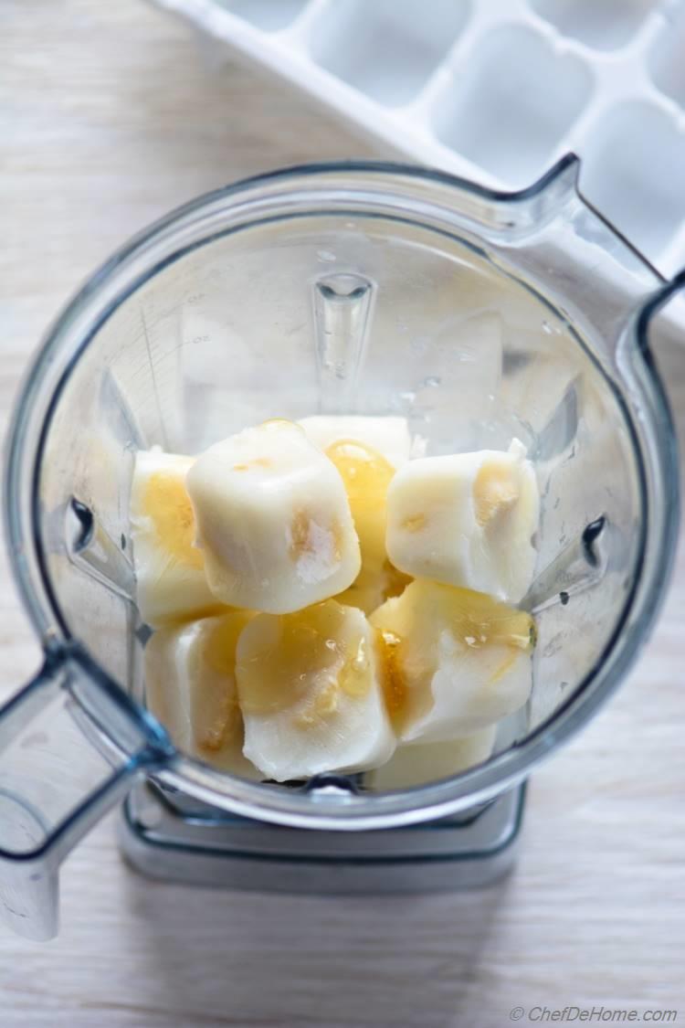 Yogurt Cubes for Instant Banana Pudding Frozen Yogurt