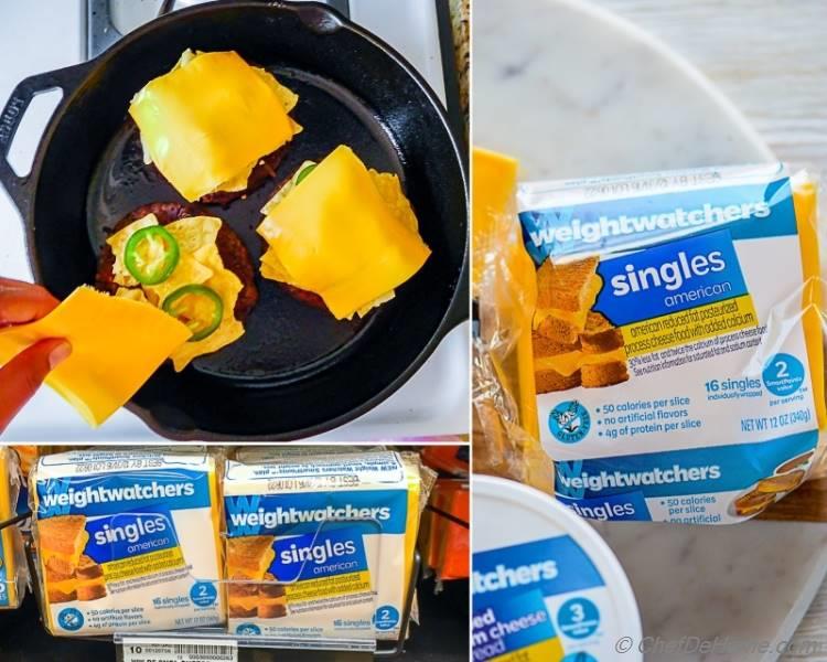 Weight Watchers Cheese Product, American Singles, American