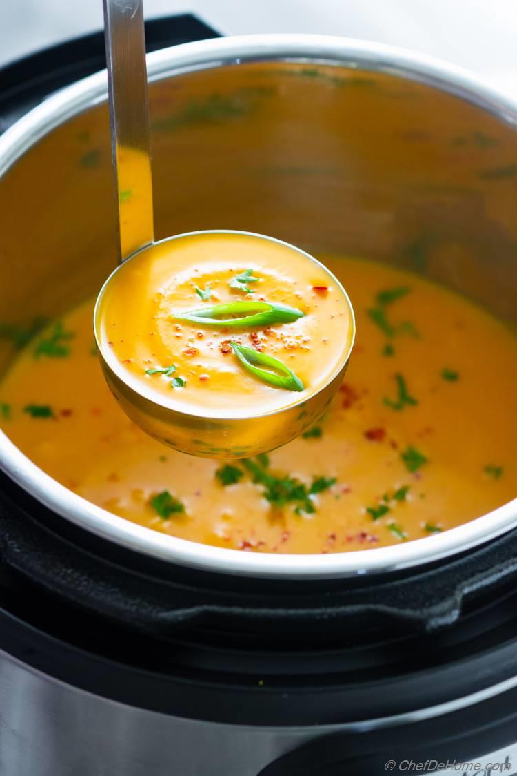 Instant Pot Butternut Squash Soup with Coconut Milk Recipe