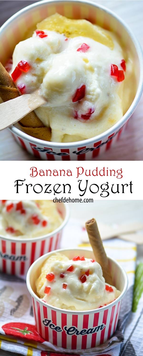 HEalthy Gluten Free Sugar-Free Naturally Sweet - Instant Banana Pudding Frozen Yogurt