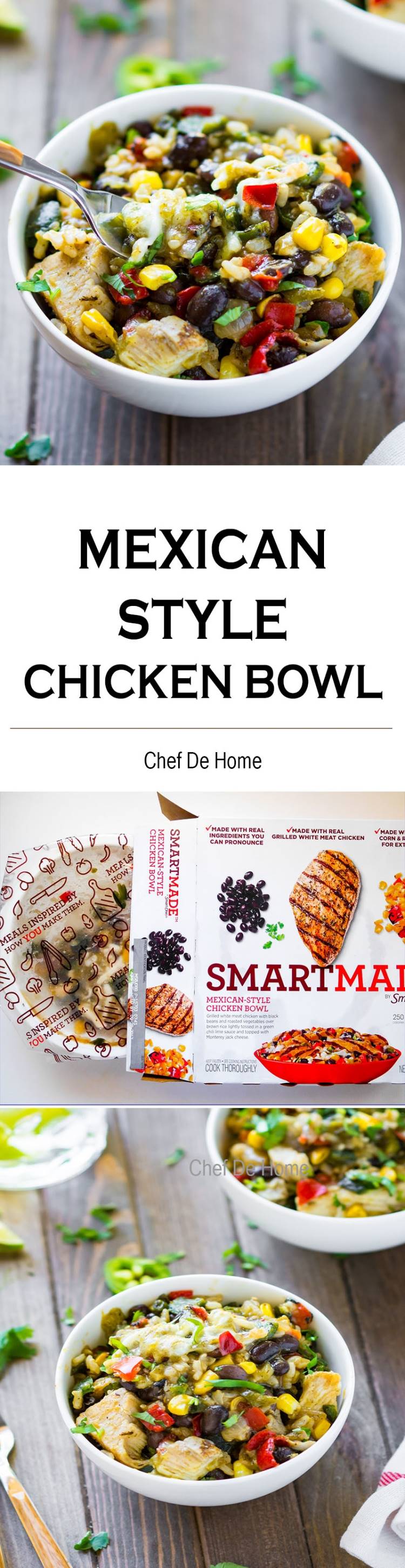 Kraft SmartMade Mexican Style Chicken Bowl with Brown Rice and Black Beans