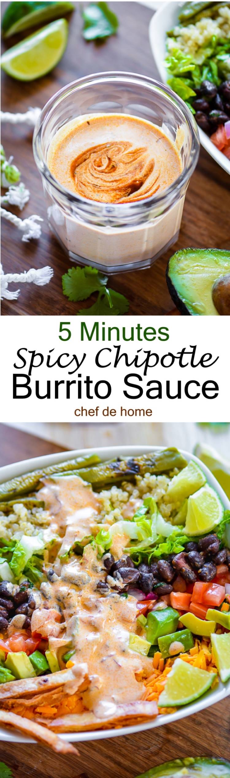 5 minutes easy Chipotle Burrito Sauce | chefdehome.com