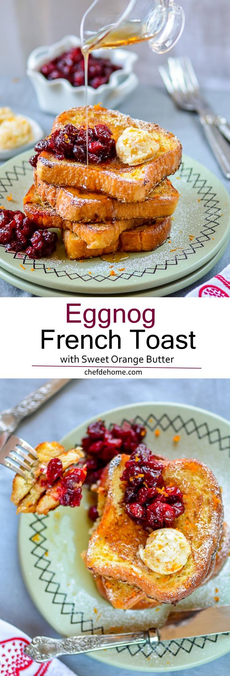 Eggnog French Toast for Sunday Brunch | chefdehome.com