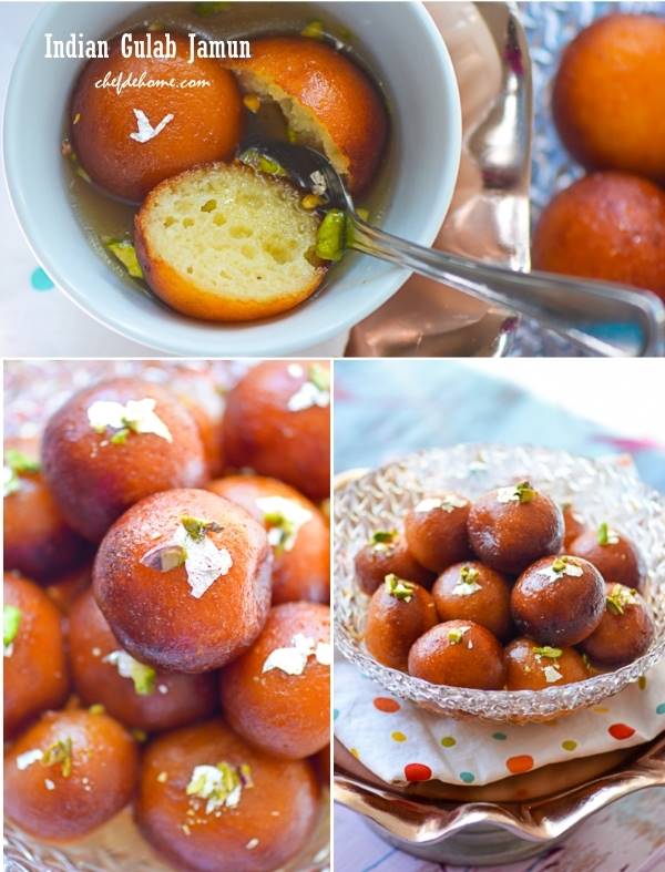 Easy Indian Gulab Jamun with Milk Powder Recipe | ChefDeHome.com