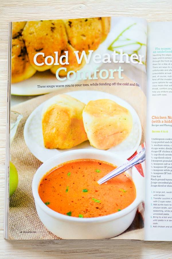 Creamy Tomato Soup Recipe in Go Gluten Free Magazine