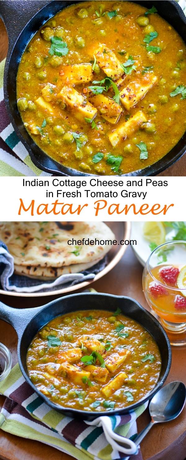 Indian Matar Paneer | chefdehome.com