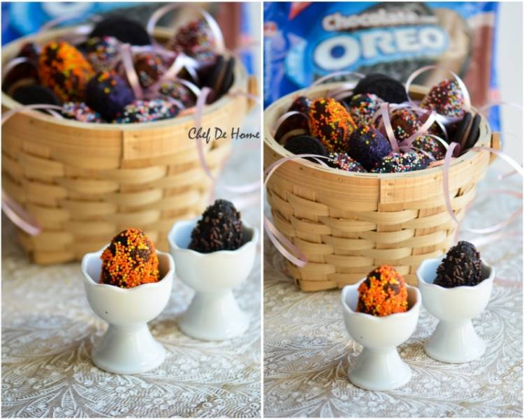 Oreo Cream Cheese Easter Eggs Basket