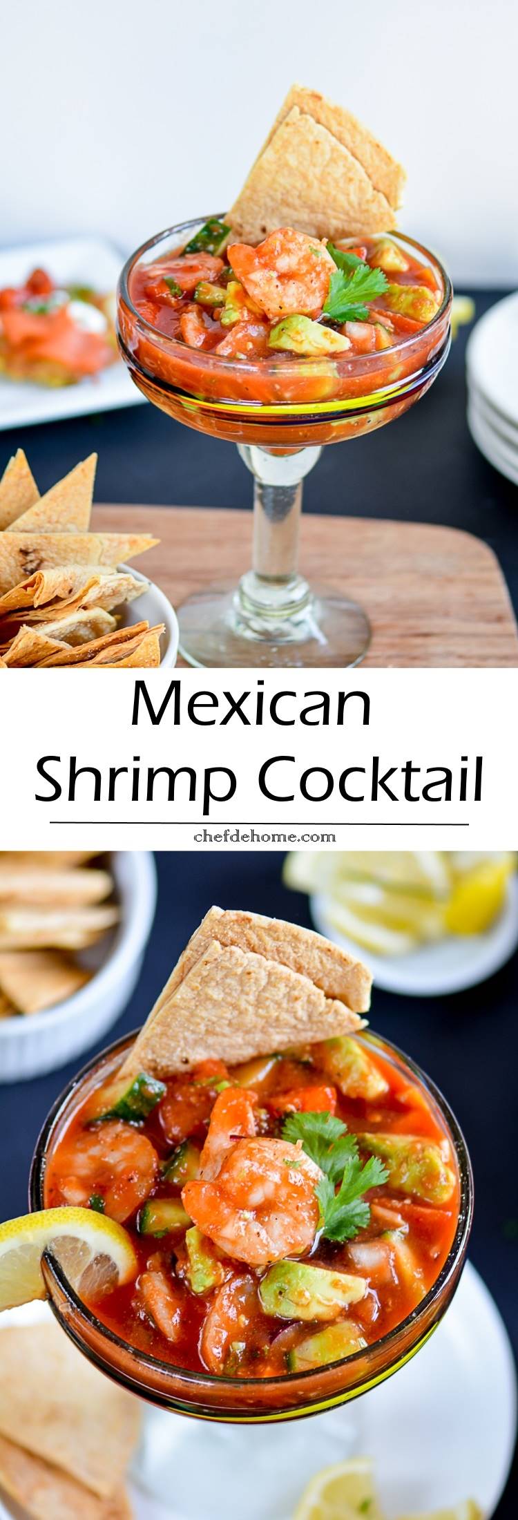 Easy Zesty Mexican Shrimp Cocktail Perfect for Holiday Entertaining | chefdehome.com