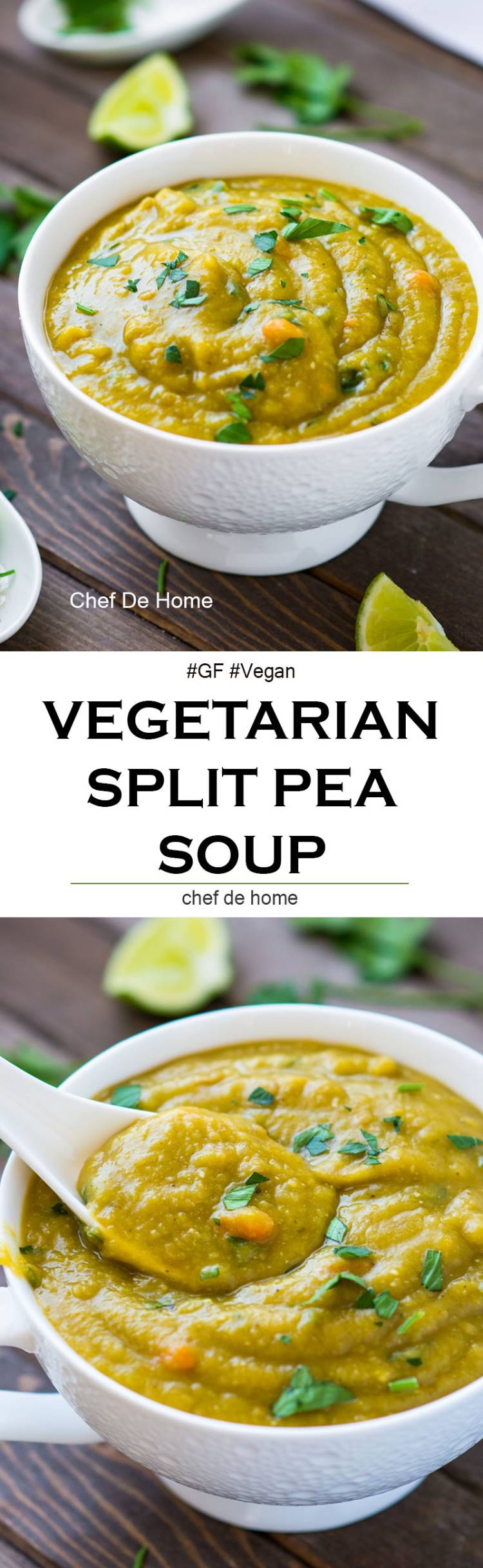 Split Pea Soup in Slow Cooker Recipe | ChefDeHome.com