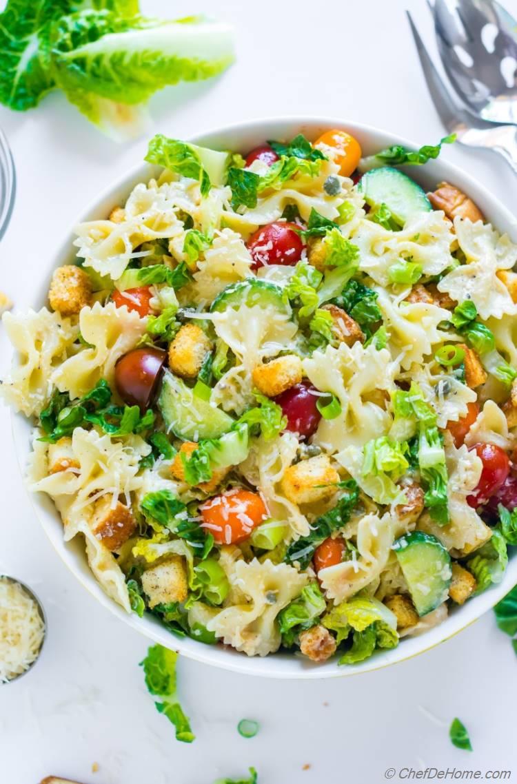 Caesar Pasta Salad Recipe