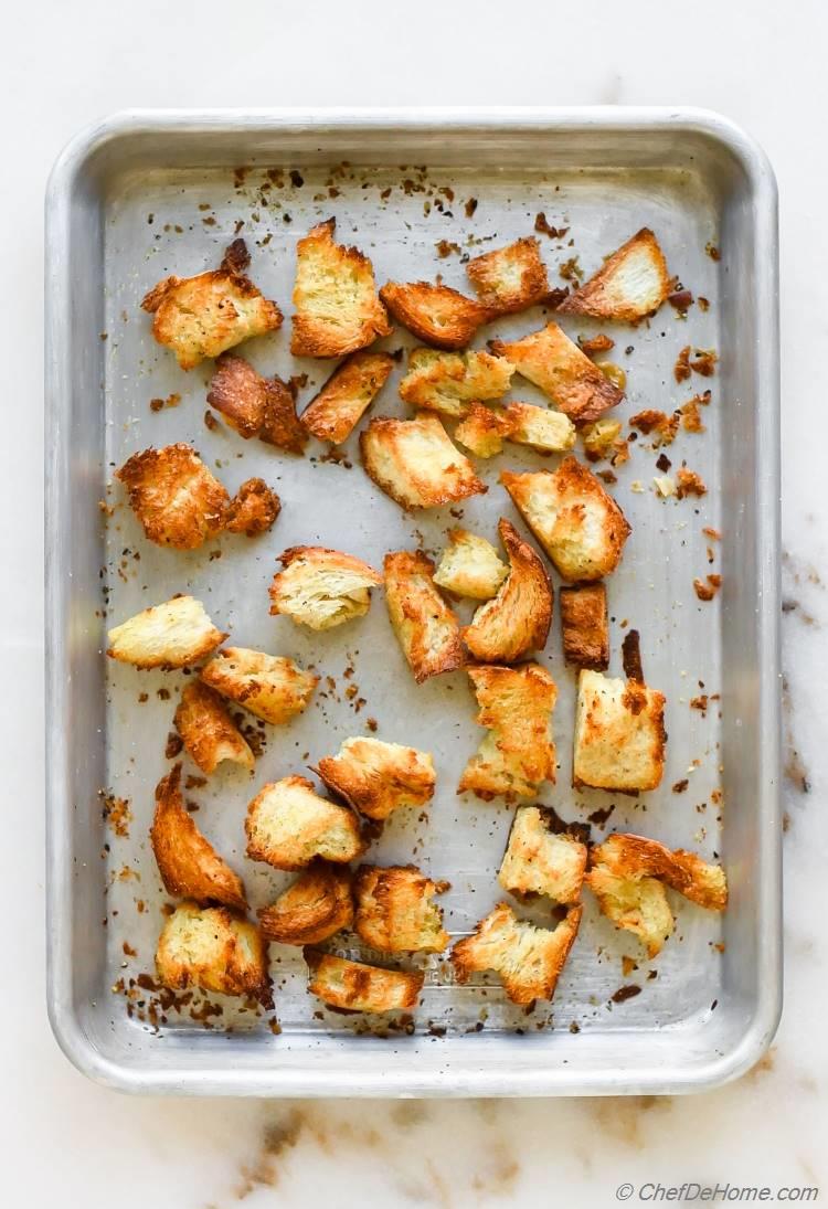 Croutons for Vegan Caesar Salad