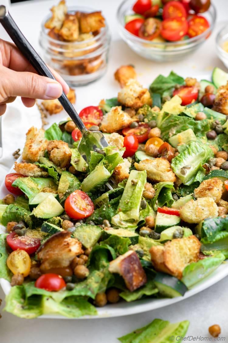 Vegetarian Vegan Caesar Salad