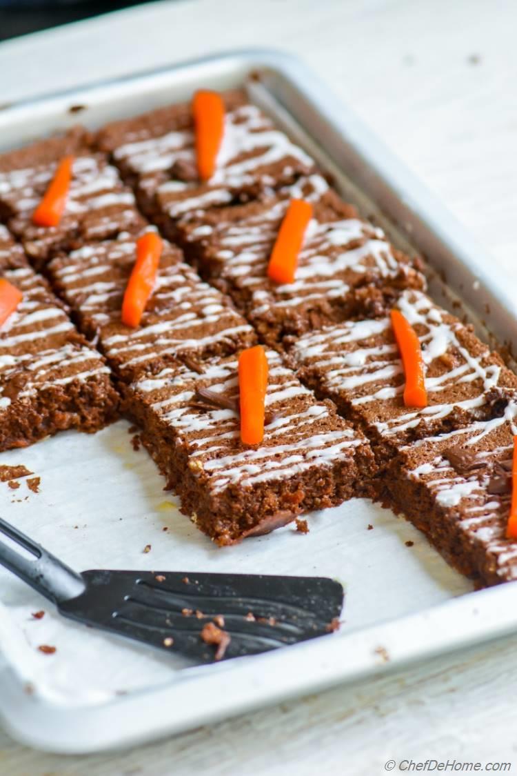 The best moist chocolate carrot cake ever which is gluten free and dairy free | chefdehome.com 