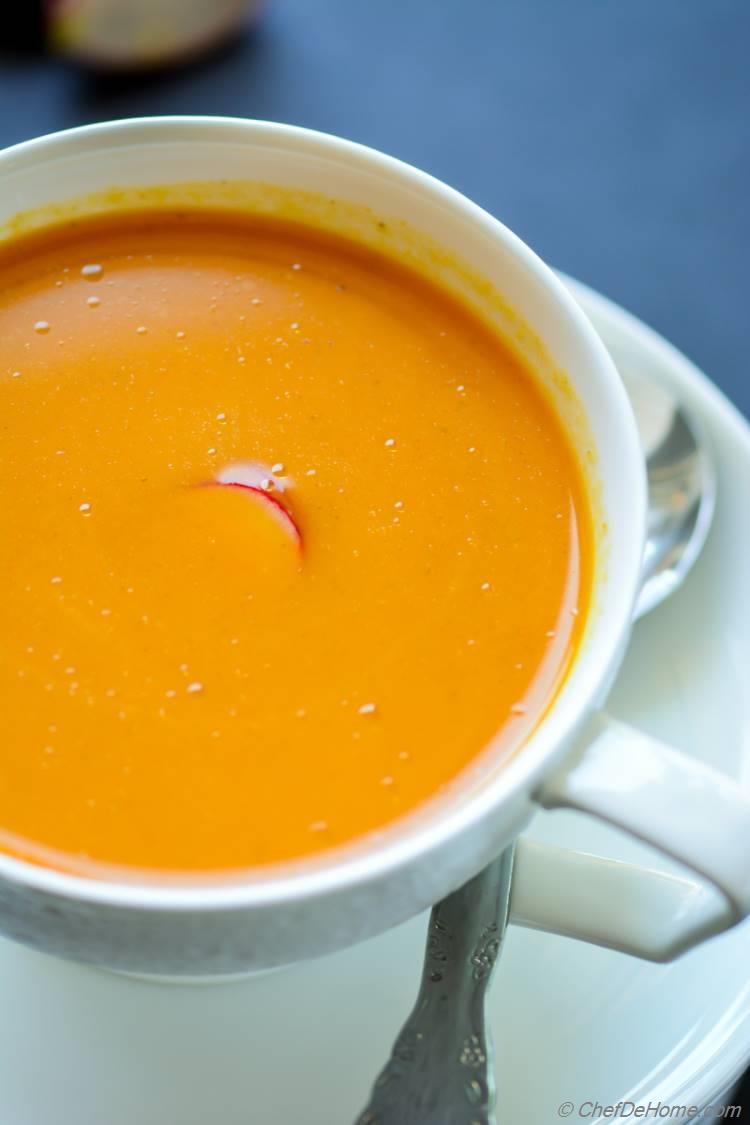 Homemade Spicy Thai Carrot Soup Recipe