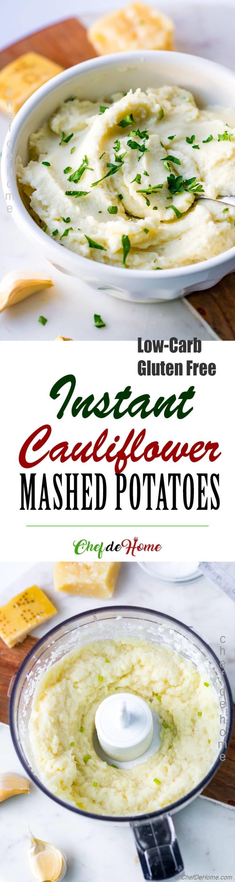 Low Carb Cauliflower Mashed Potatoes