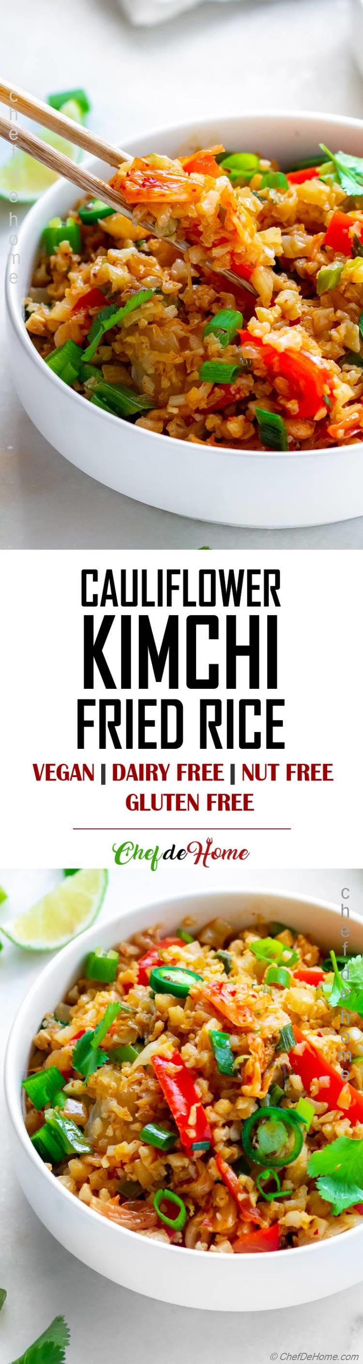Fried Rice Kimchi Cauliflower Recipe