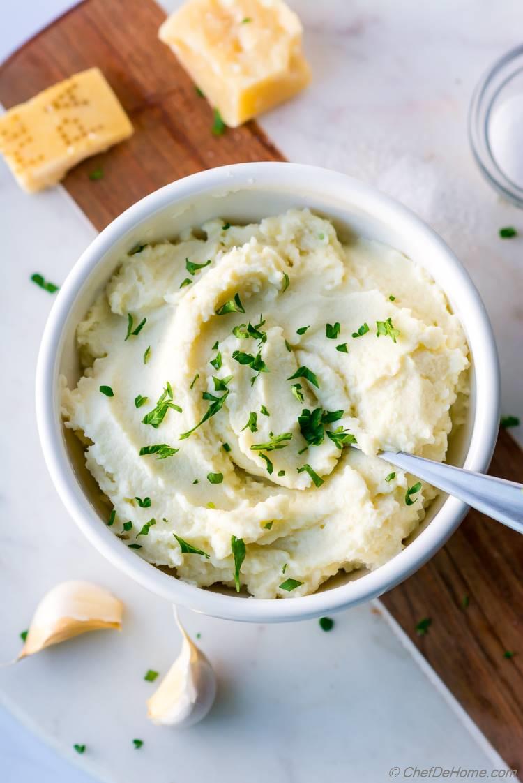 Garlic Mashed Cauliflower