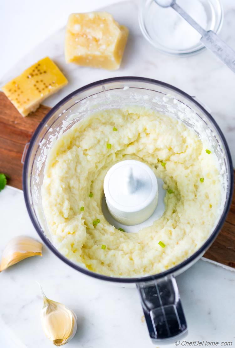 Mashed Cauliflower with Garlic and Parmesan