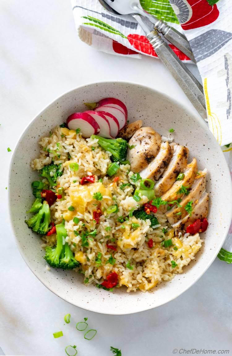 Easy Recipe for Chicken Broccoli Rice prepared in One Pot