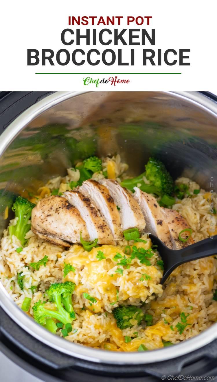 Instant Pot Chicken Broccoli and Rice