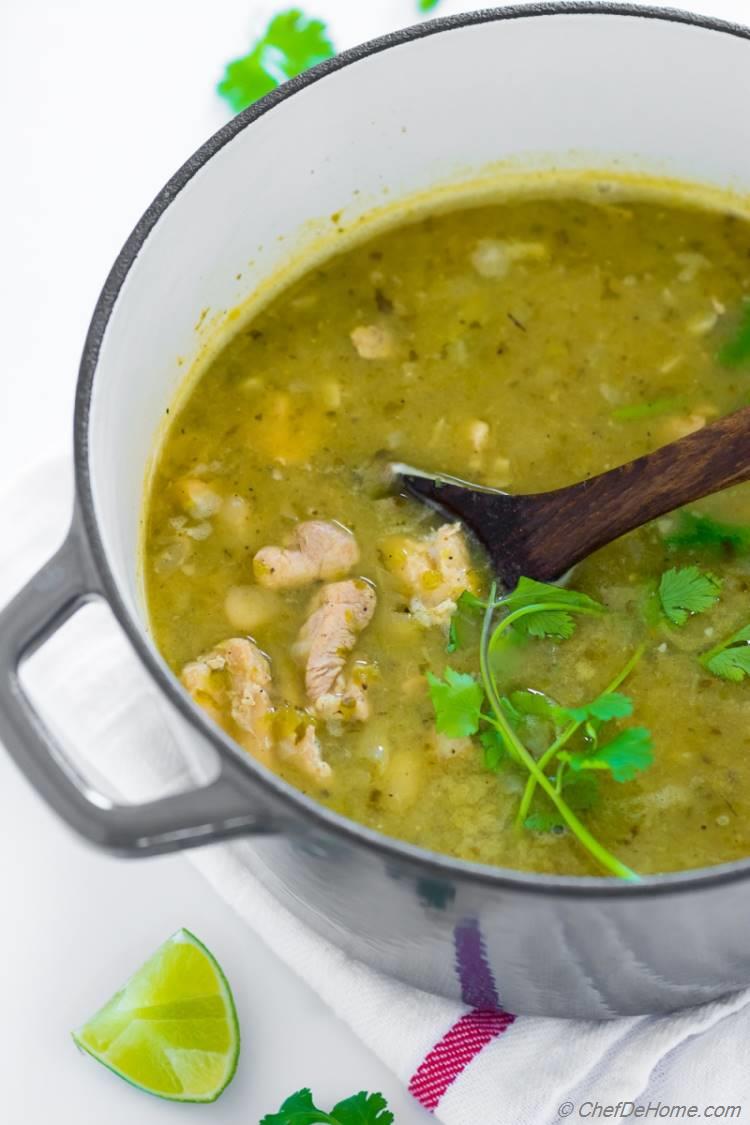 Green Chili - Chicken Chili Verde Recipe | ChefDeHome.com