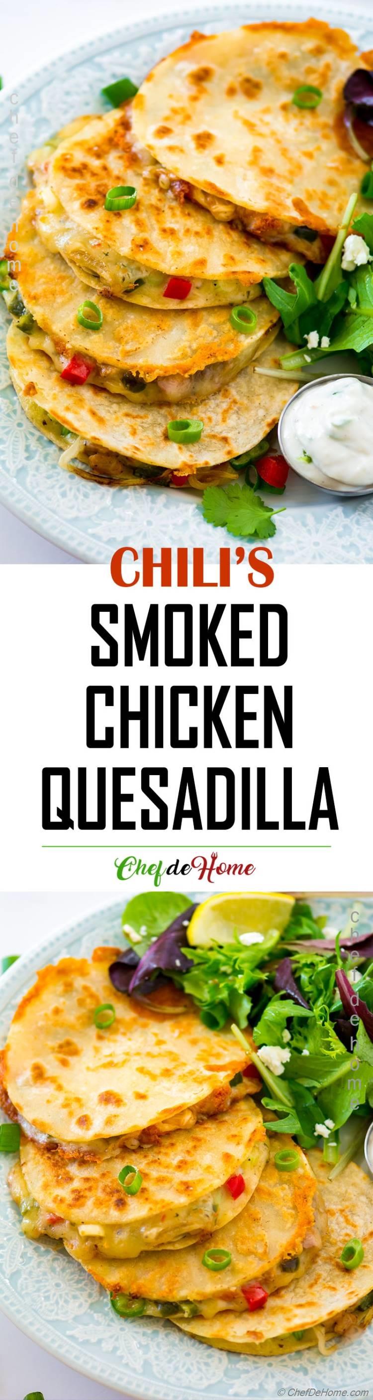 Spicy Smoked Chicken Quesadilla