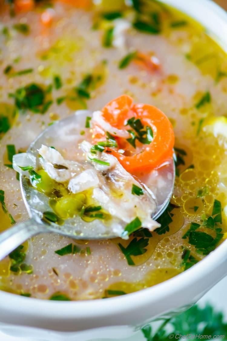 Lemon Chicken and Rice all in a soup call it a healthy meal or a made from scratch time saver one pot dinner | chefdehome.com