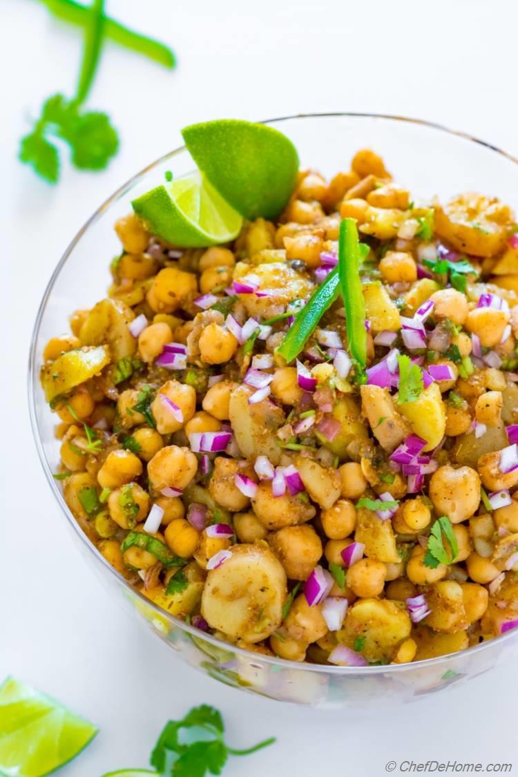 Spicy Potato Chickpea Salad Recipe