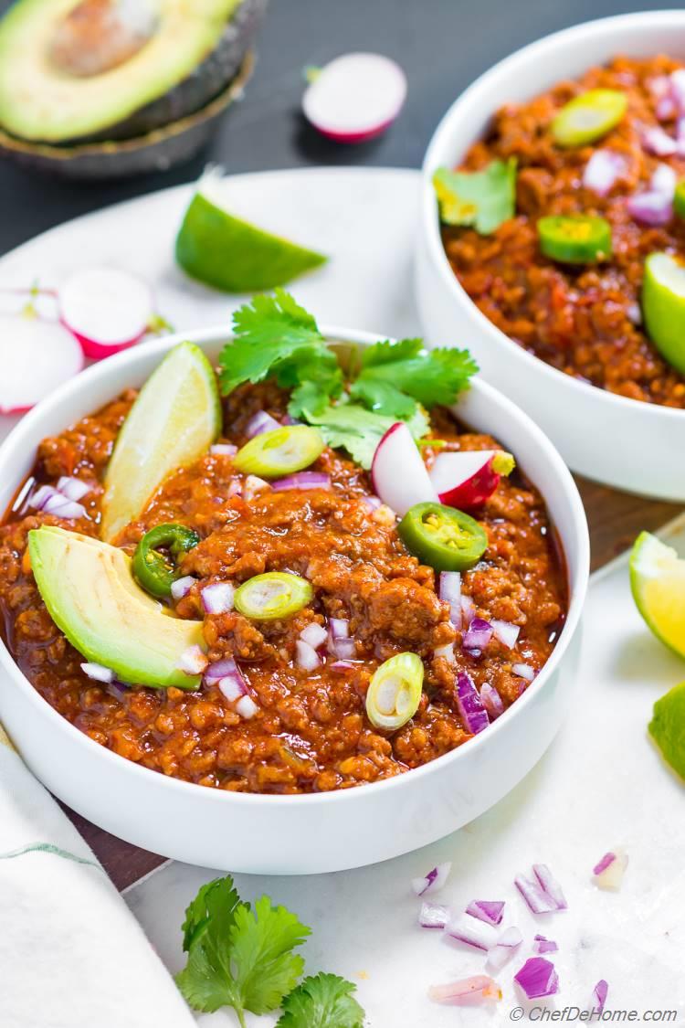 Chili Con Carne - a delicious meat and spices chili no beans